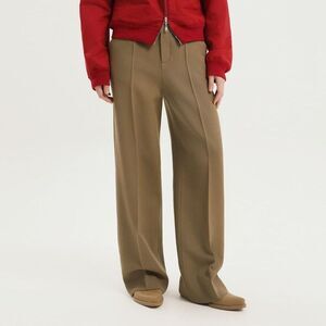 1989 STUDIO High-Waisted Wide-Leg Trousers Women GREEN Pants